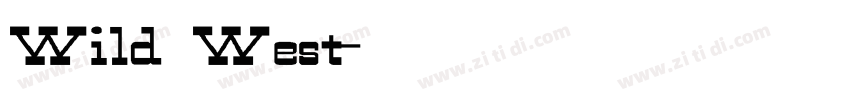 Wild West字体转换